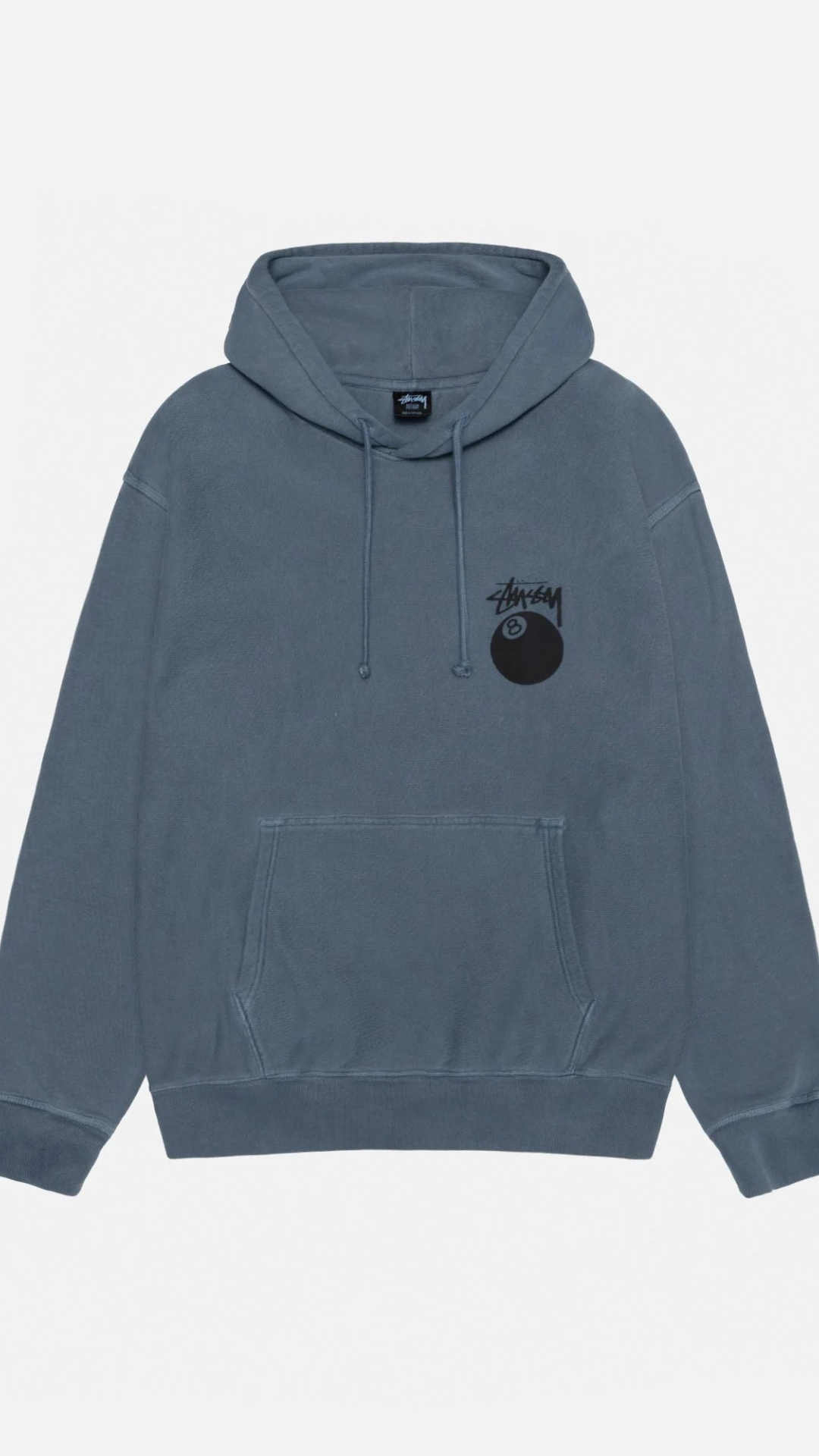 8 BALL HOODIE PIGMENT DYED