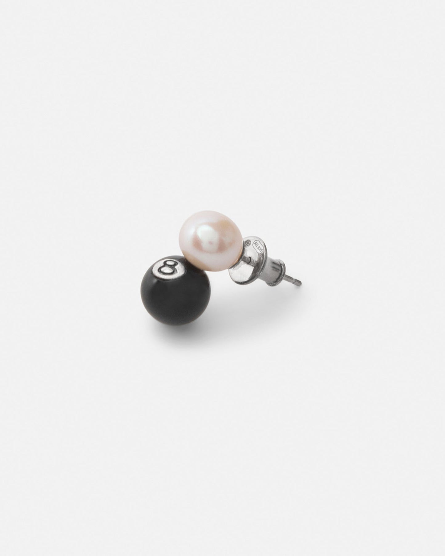 8 BALL EARRING STERLING SILVER